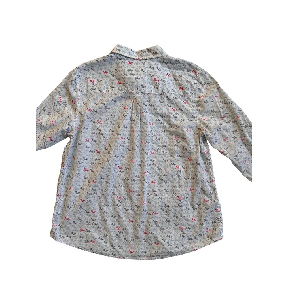 Sonoma Goods for Life Bicycle Print Shirt Womens L White Cotton NWT Novelty - Picture 4 of 8